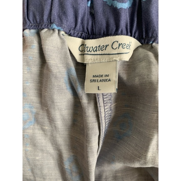 Coldwater Creek Linen Blend Wide Leg Drawstring Pants Women’s Size Large - Picture 3 of 4